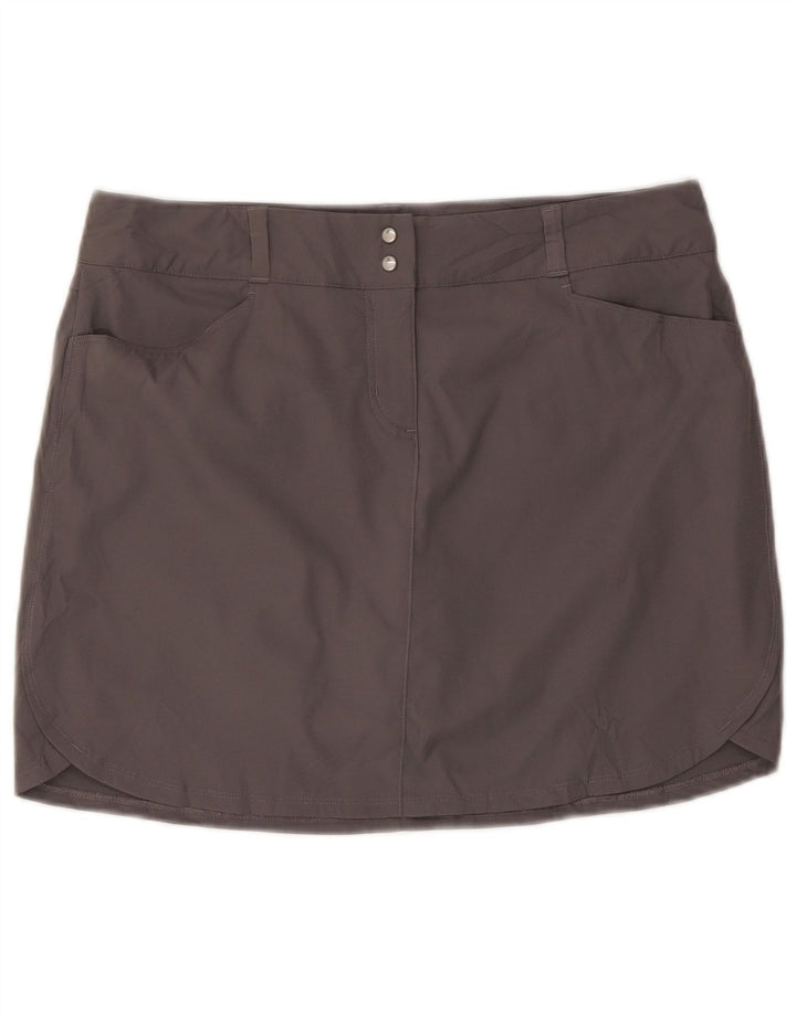 Adidas Damen Minirock UK 14 Large W32 Grau Polyester