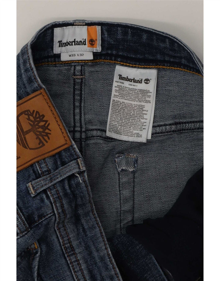 Timberland Herren Slim Jeans W33 L32 Blaue Baumwolle