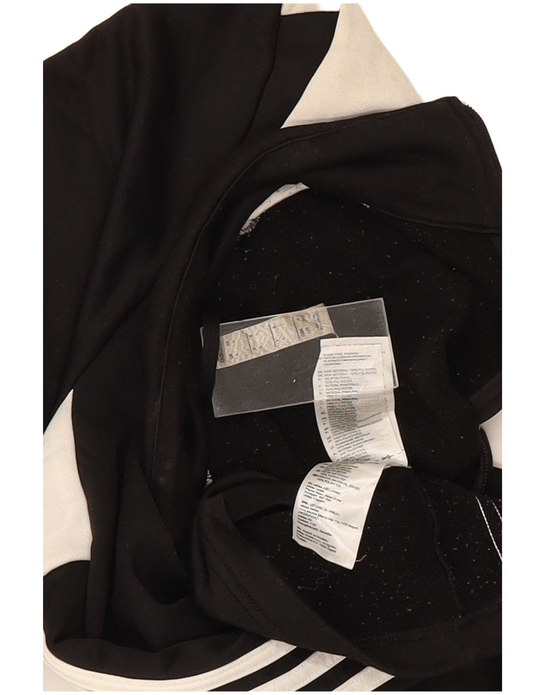Adidas Herren-Trainingsanzug-Top-Jacke, großes schwarzes Farbblock-Polyester