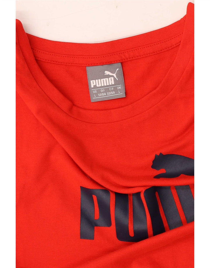 Puma Herren Graphic Vest Top Large Rot