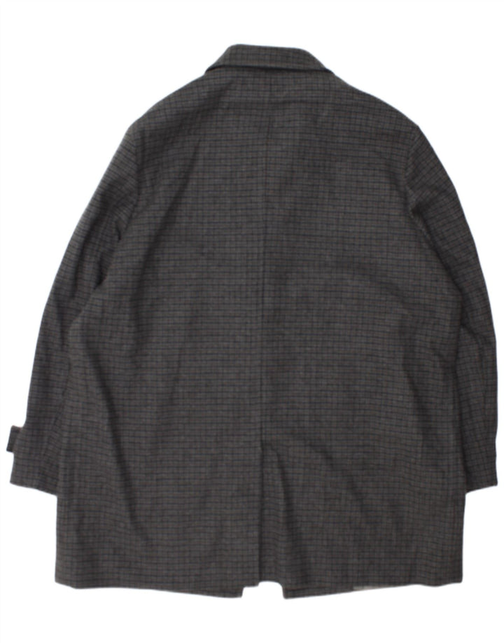 Marks & Spencer Herrenmantel UK 44 2XL Graue Hahnentrittwolle