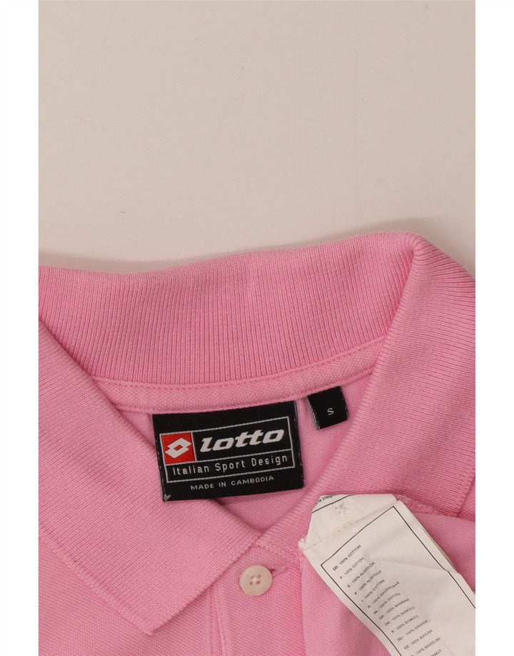 Lotto Herren-Poloshirt, klein, rosa Baumwolle