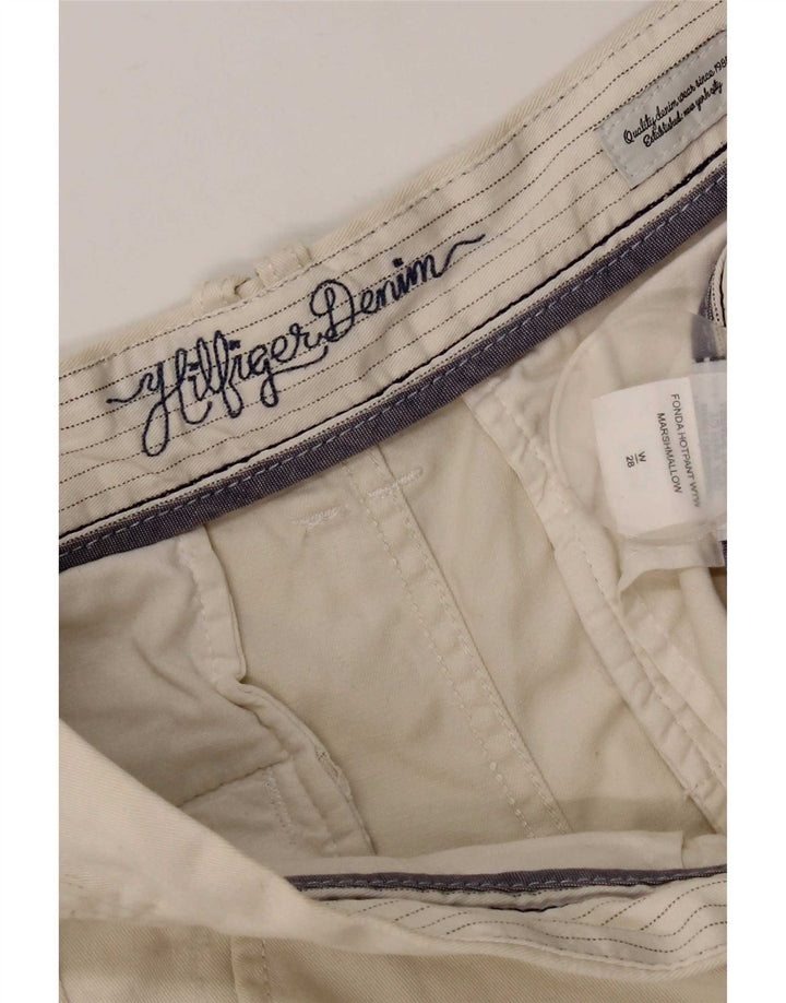 Tommy Hilfiger Damen Chinoshorts W28 Mittelbeige Baumwolle
