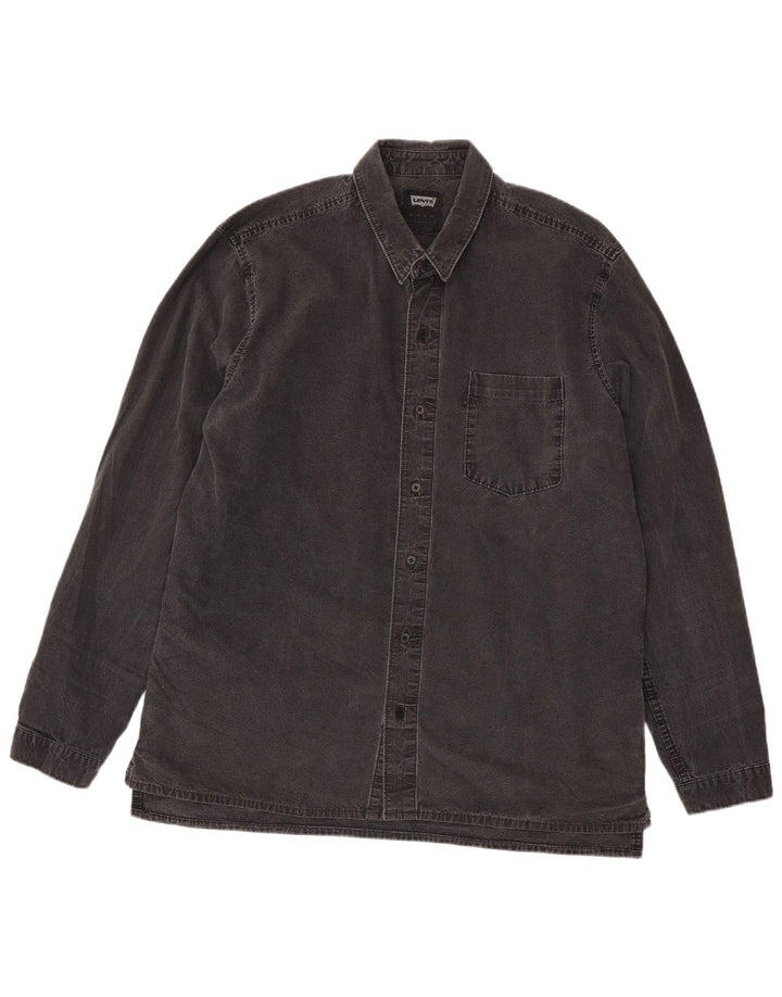 Levi's Herren-Jeanshemd XL aus grauer Baumwolle