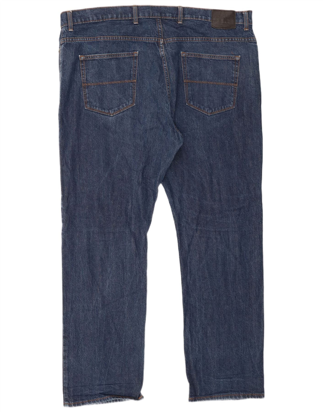Marks & Spencer Herren Regular Straight Jeans W42 L31 Blaue Baumwolle