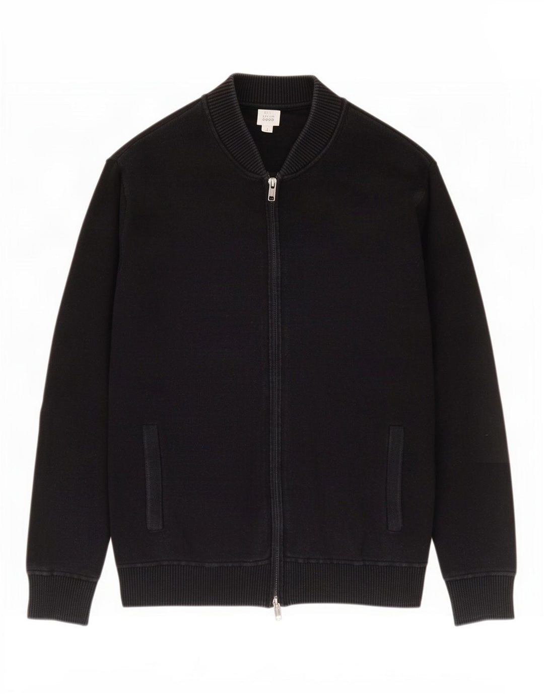 Gap Herren-Strickjacke aus mittelschwarzer Baumwolle