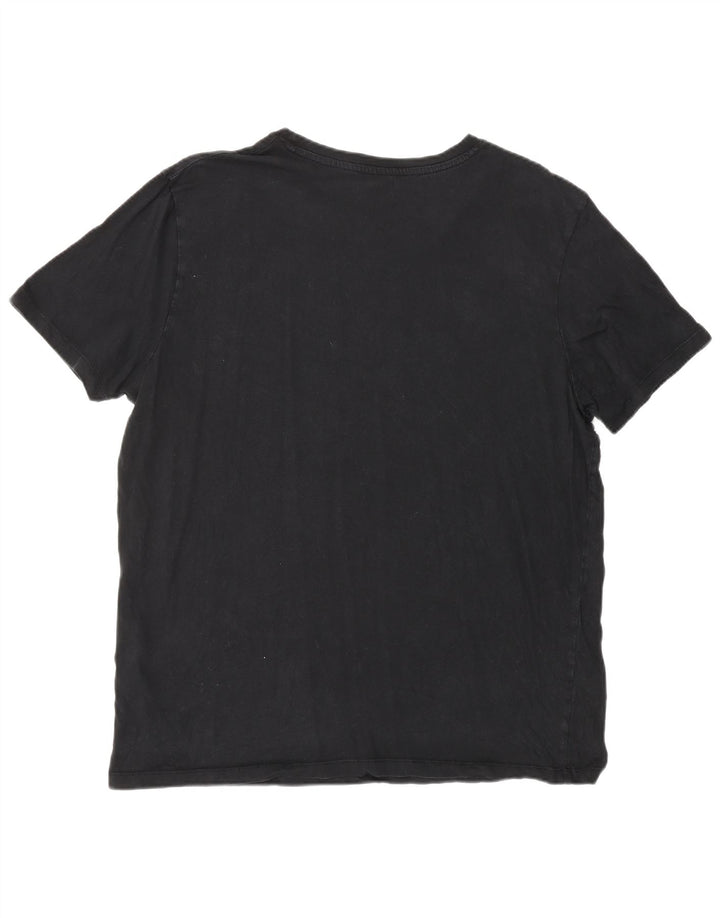 Jack & Jones Herren Grafik T-Shirt Top 2XL Schwarz Baumwolle