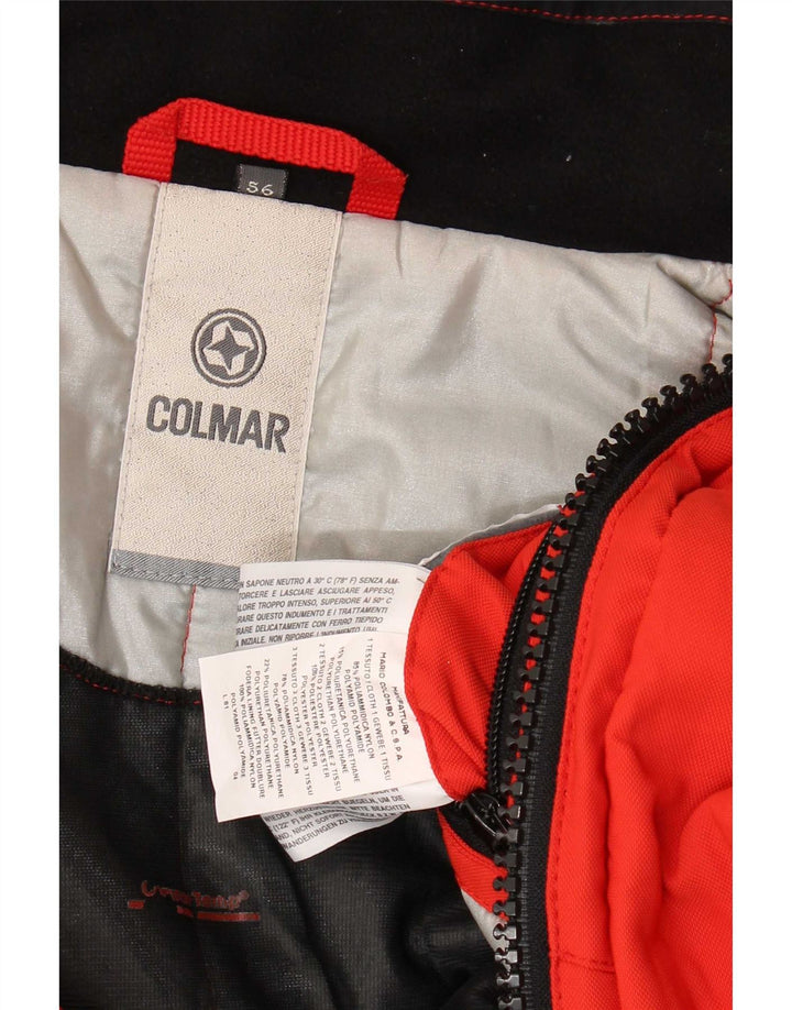 Colmar Herren-Skijacke mit Kapuze, IT 56 XL, rotes Colourblock-Polyamid