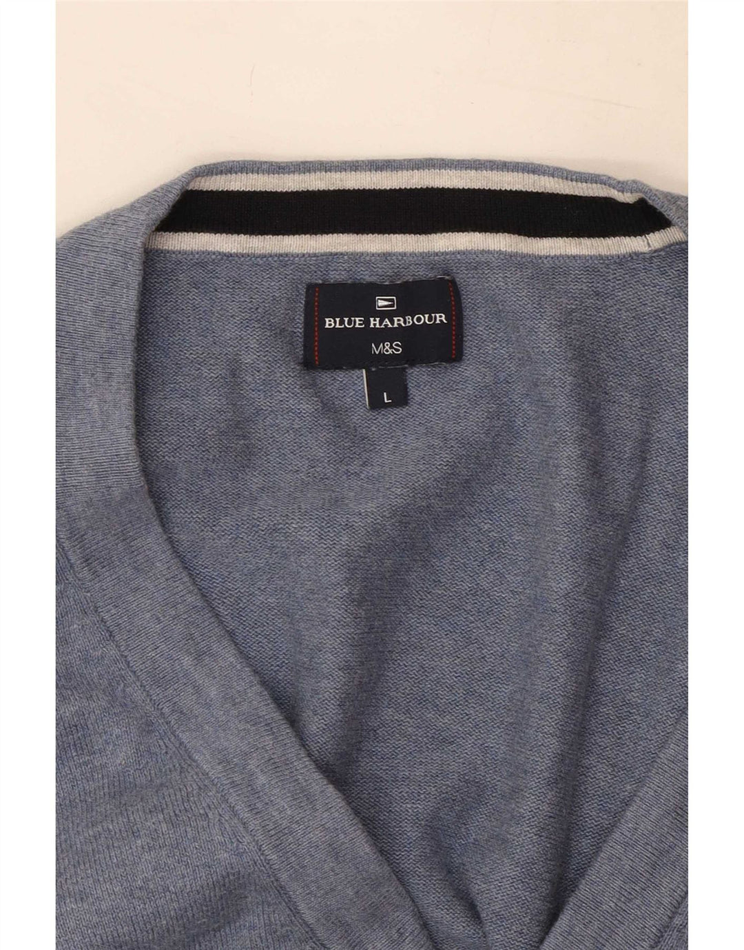 Marks & Spencer Herren-Cardigan, Blau, Harbour, Größe L