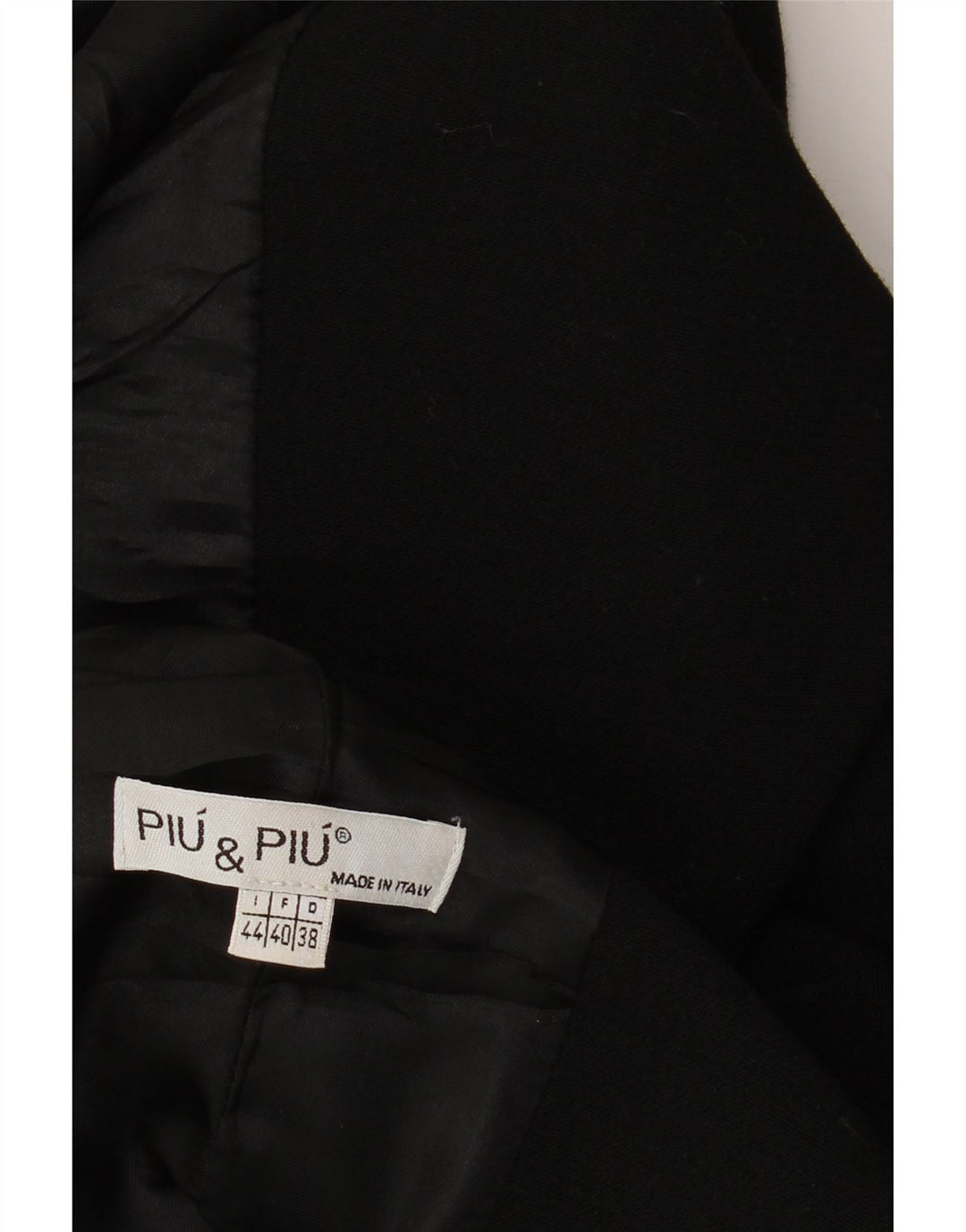 PIU & PIU Damen Mantel IT 44 Medium Schwarz