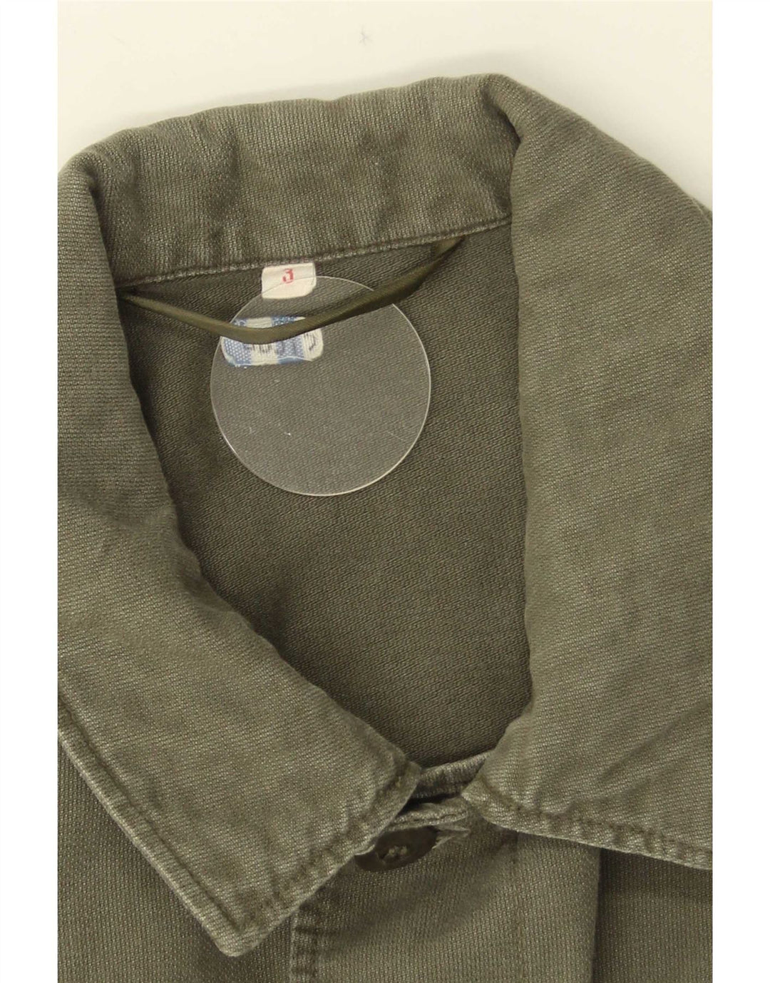 Vintage Herren Militärhemd Small Khaki