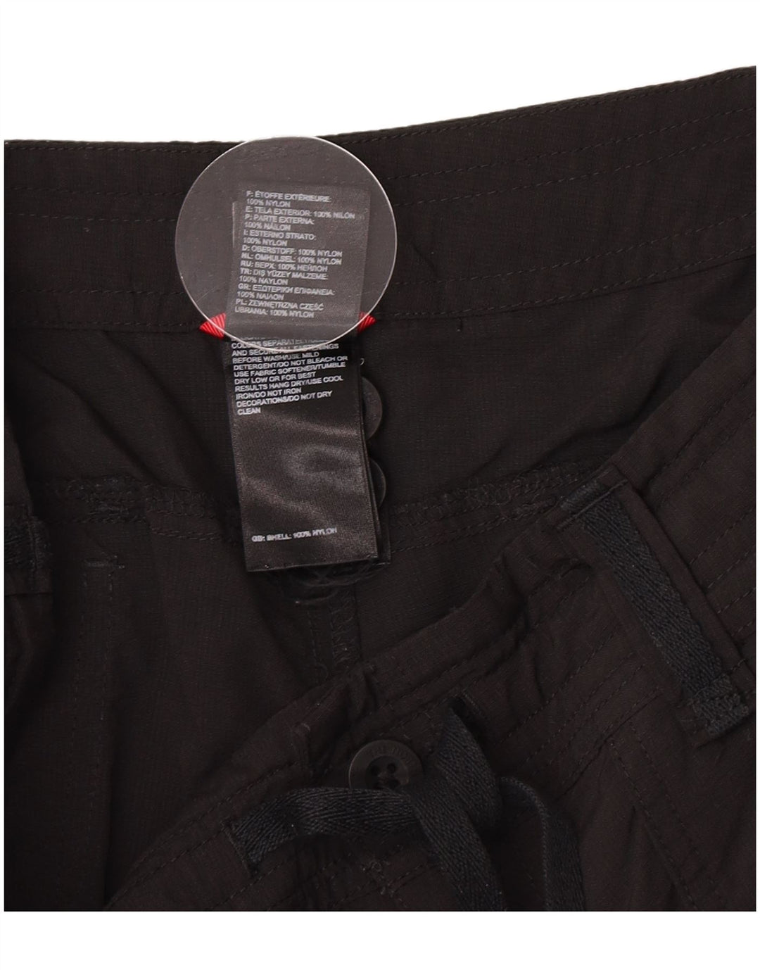 The North Face Womens Casual Shorts US 8 Medium W30 Black Nylon
