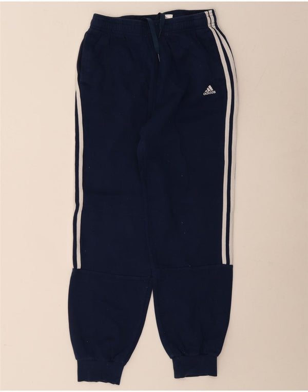 Adidas Jungen Trainingshose Jogger 13-14 Jahre Marineblaue Baumwolle