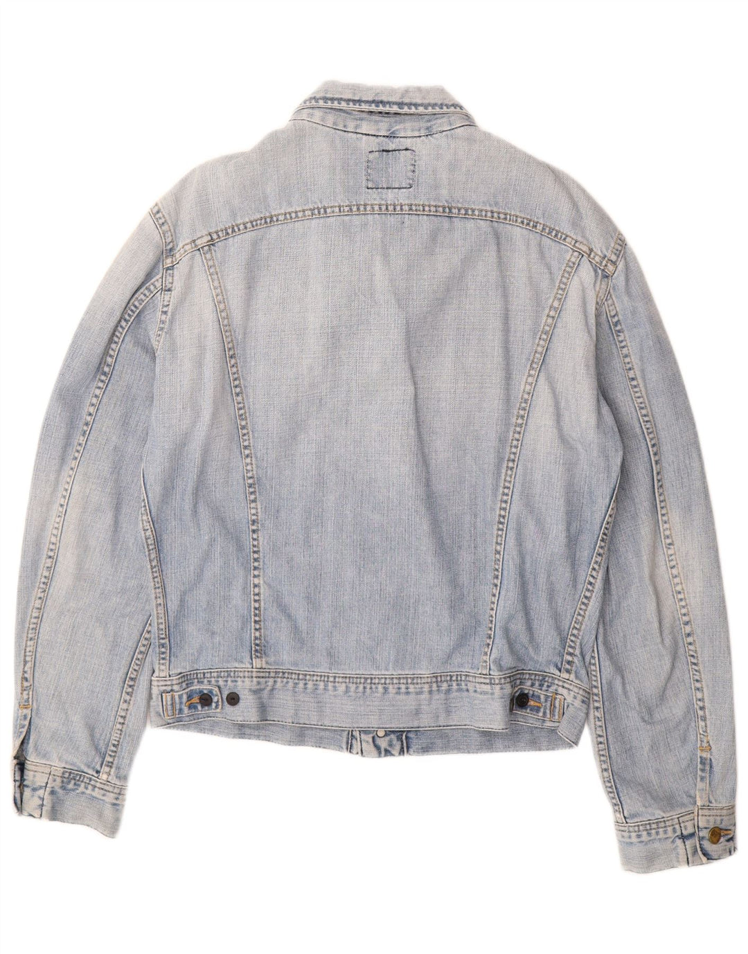 LEE Damen Jeansjacke UK 16 Große blaue Baumwolle