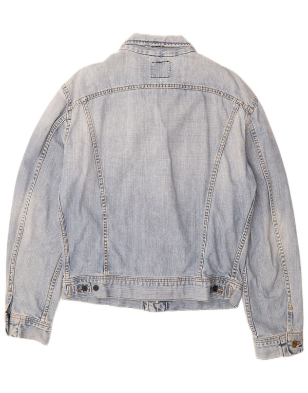 LEE Damen Jeansjacke UK 16 Große blaue Baumwolle