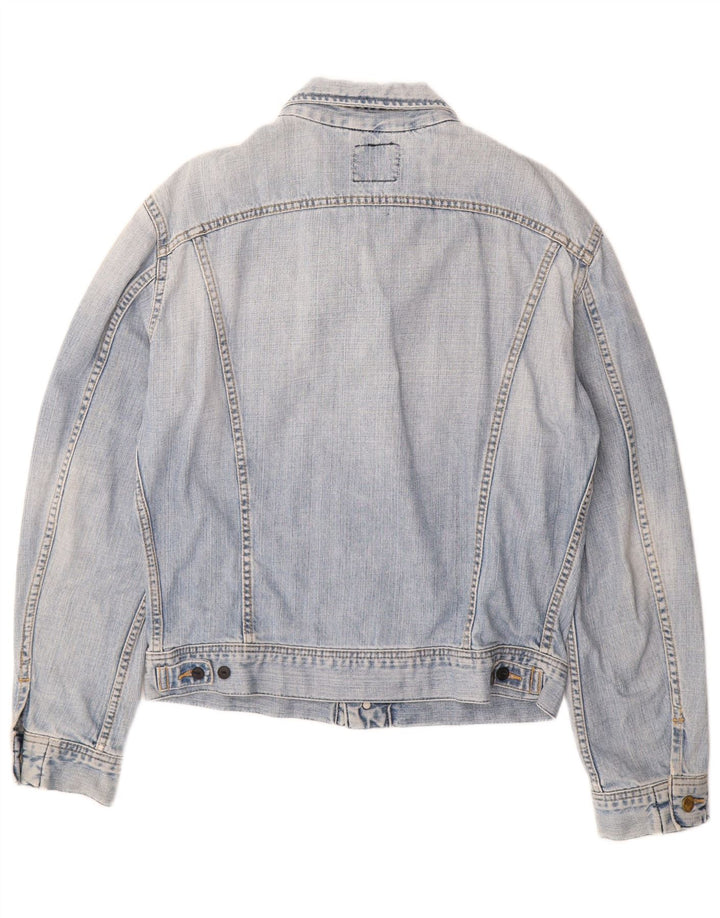 LEE Damen Jeansjacke UK 16 Große blaue Baumwolle