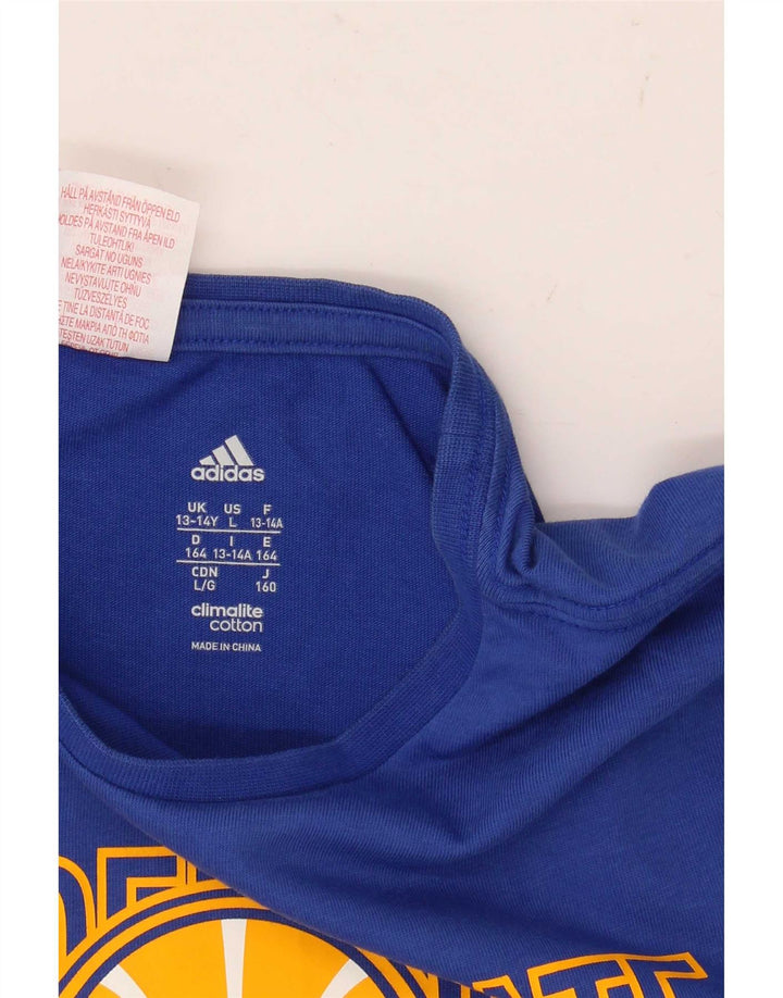 Adidas Jungen T-Shirt mit Grafik, 13–14 Jahre, Größe L, Blau