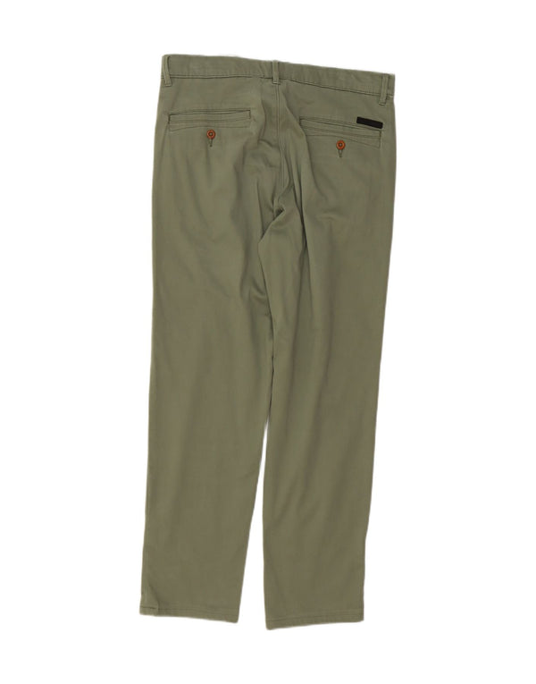 Jack & Jones Herren gerade Chinohose W30 L30 grüne Baumwolle