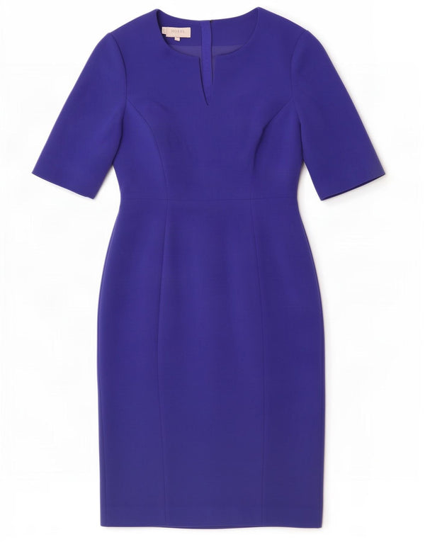 Hobbs Damen Etuikleid UK 10 Small Blau Polyester