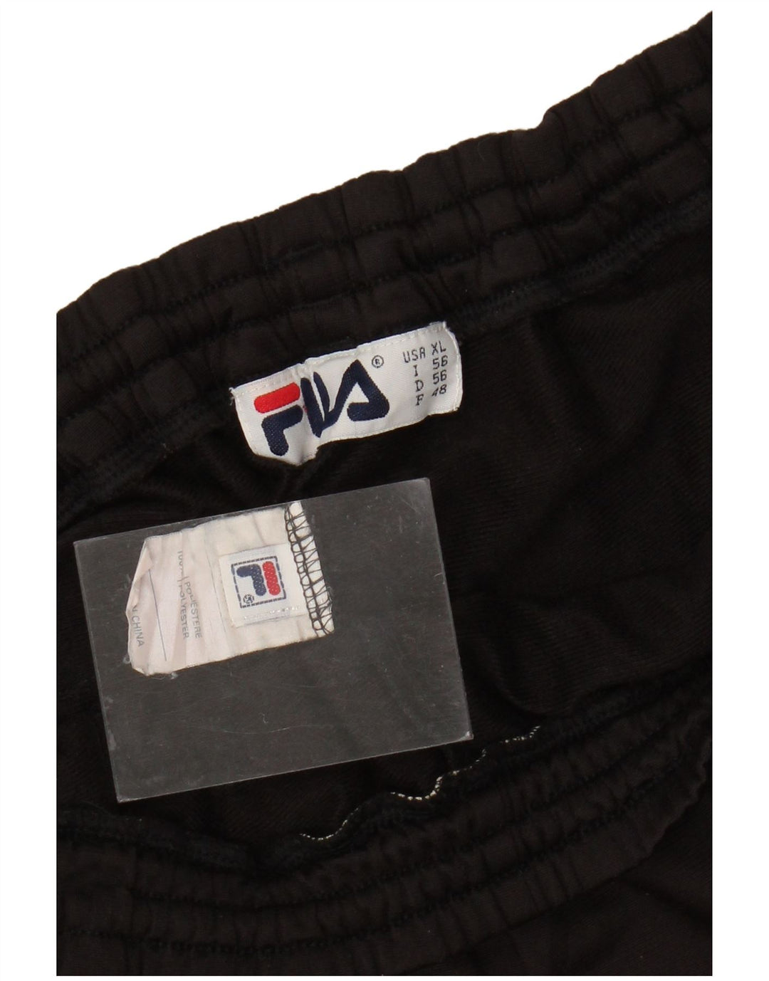 FILA Herren-Trainingshose XL, schwarzes Polyester