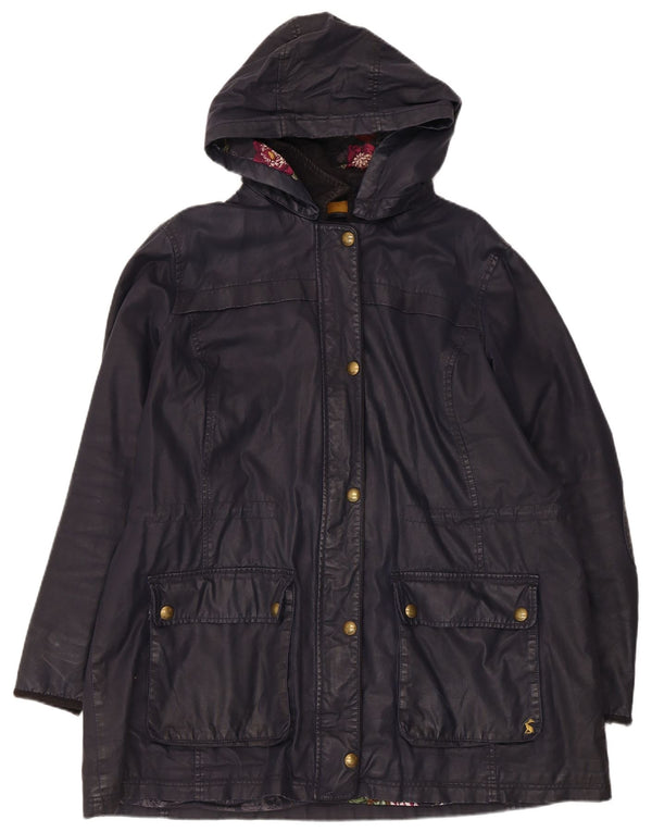 Joules Damen-Jacke aus gewachster Baumwolle mit Kapuze, UK 20 2XL, Marineblau