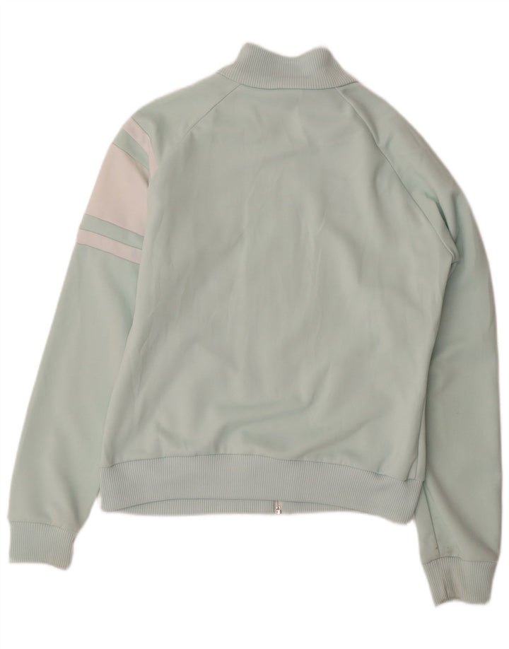 Diadora Damen-Trainingsanzug-Oberteil, Jacke, groß, grünes Farbblock-Polyester
