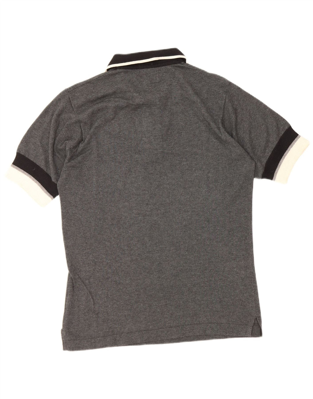 Fila Herren-Poloshirt, kleine graue Colourblock-Baumwolle