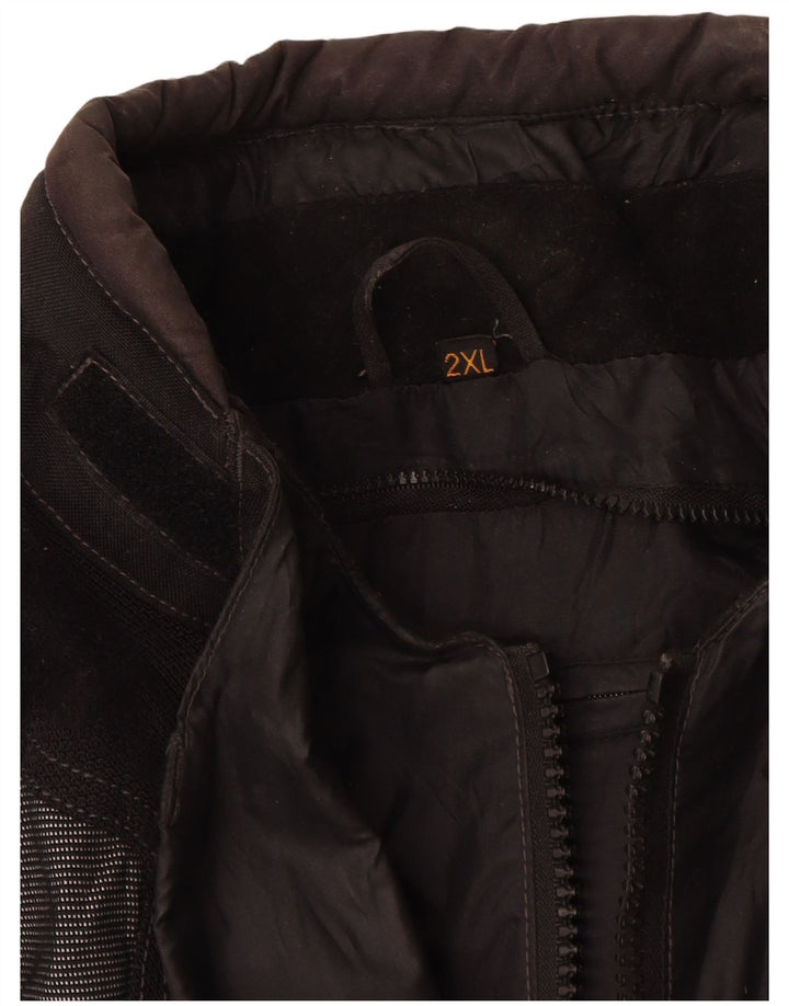 Difi Herren Graphic Racer Jacke UK 44 2XL Schwarz Colourblock Polyamid