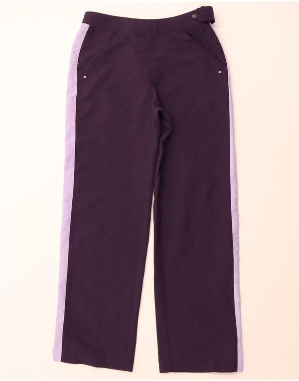 ADIDAS Mens Windbreaker Trousers UK 38 Medium W30 L30 Purple Sports
