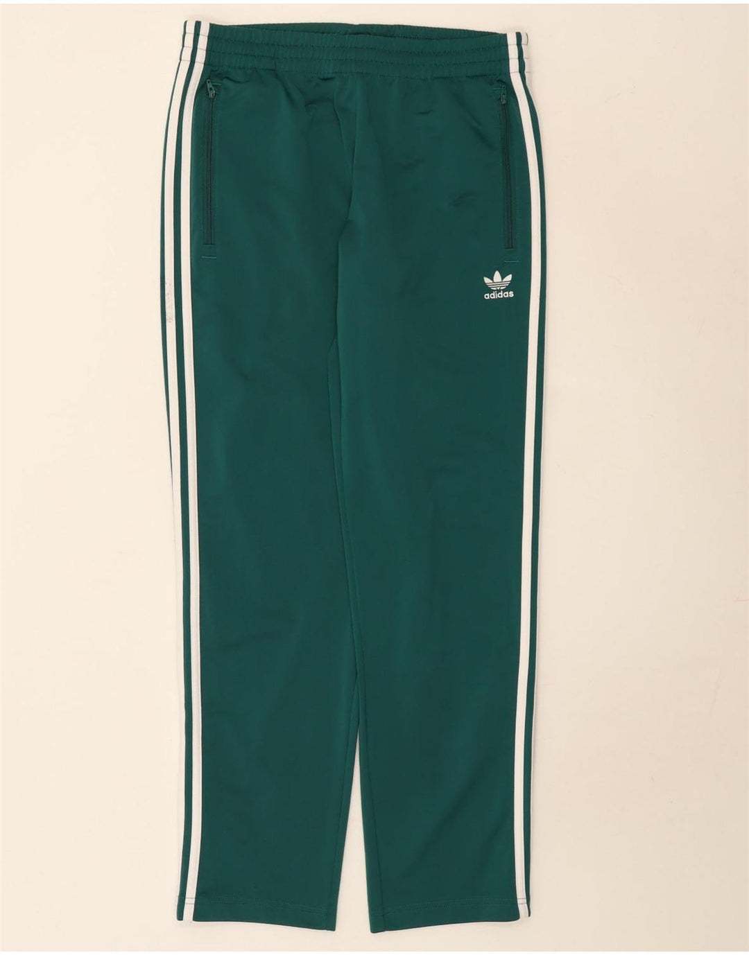 Adidas Herren-Trainingshose aus mittelgrünem Polyester