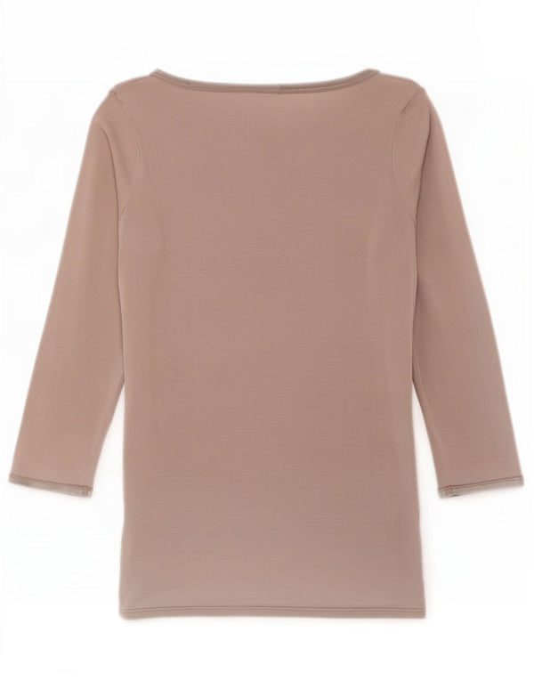Zara Damen Top 3/4 Ärmel UK 12 Mittelgrau