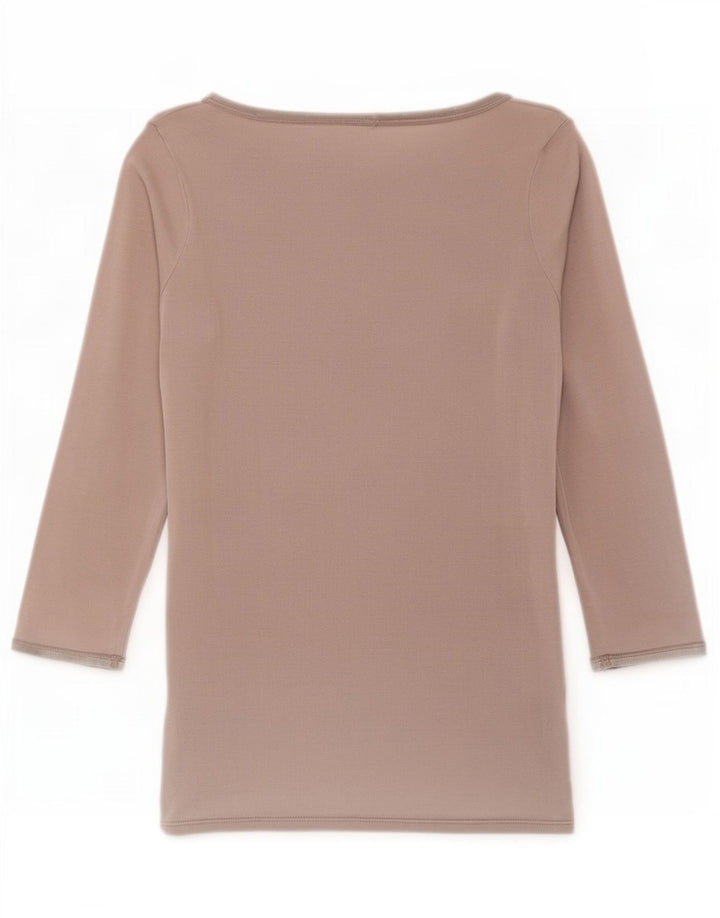Zara Damen Top 3/4 Ärmel UK 12 Mittelgrau