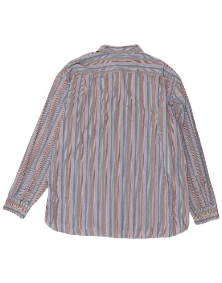 Izod Herrenhemd 2XL Blau gestreift