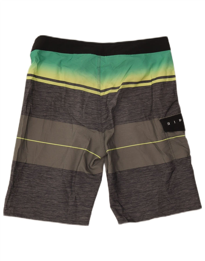 RIP CURL Herren-Badeshorts in mittelgrauem Farbblockdesign