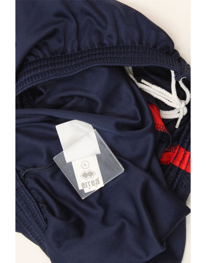 ERREA Mens Sport Shorts XL Navy Blue Colourblock Polyester Vintage Errea and Second-Hand Errea from Messina Hembry 