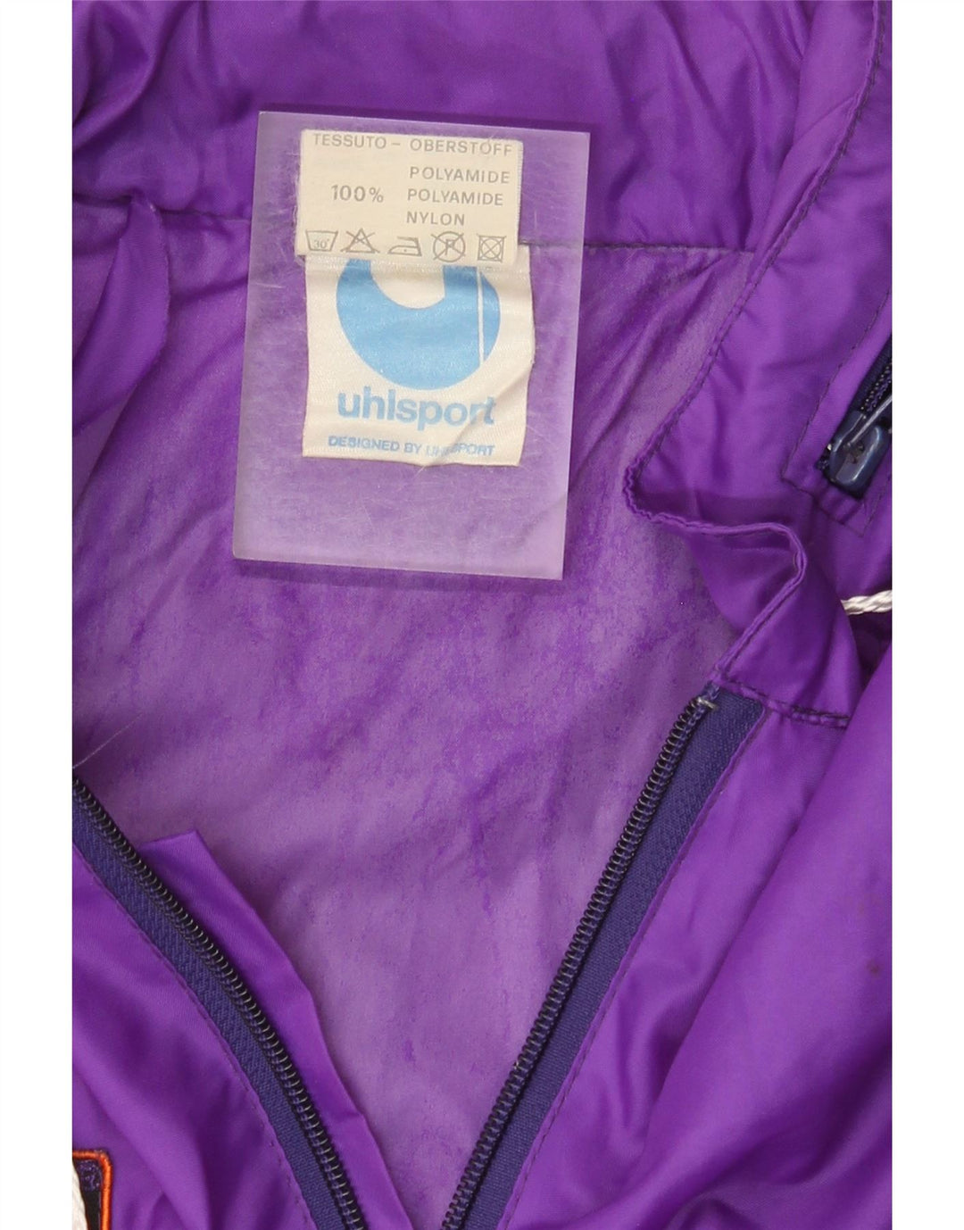 Uhlsport Herren-Regenjacke mit Grafik, UK 40, Größe L, Lila, Colourblock-Polyamid