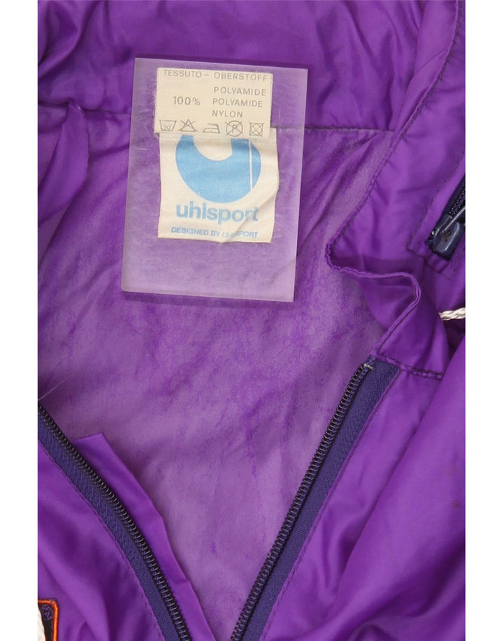Uhlsport Herren-Regenjacke mit Grafik, UK 40, Größe L, Lila, Colourblock-Polyamid