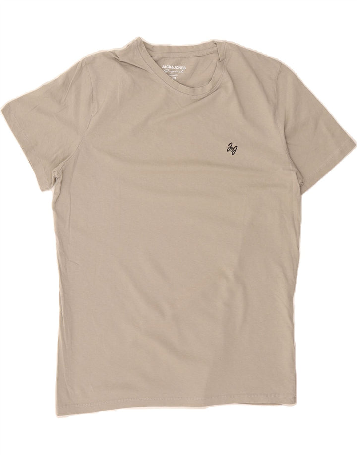 JACK & JONES Mens T-Shirt Top Medium Grey Cotton Vintage Jack & Jones and Second-Hand Jack & Jones from Messina Hembry 