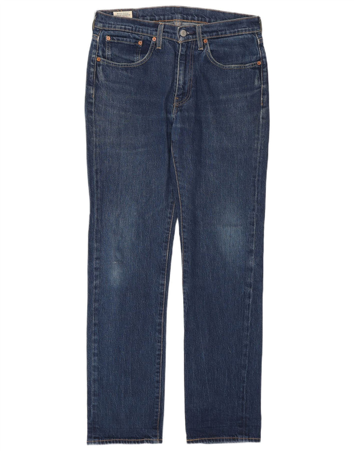 LEVI'S Herren 514 Straight Jeans W31 L32 Blaue Baumwolle