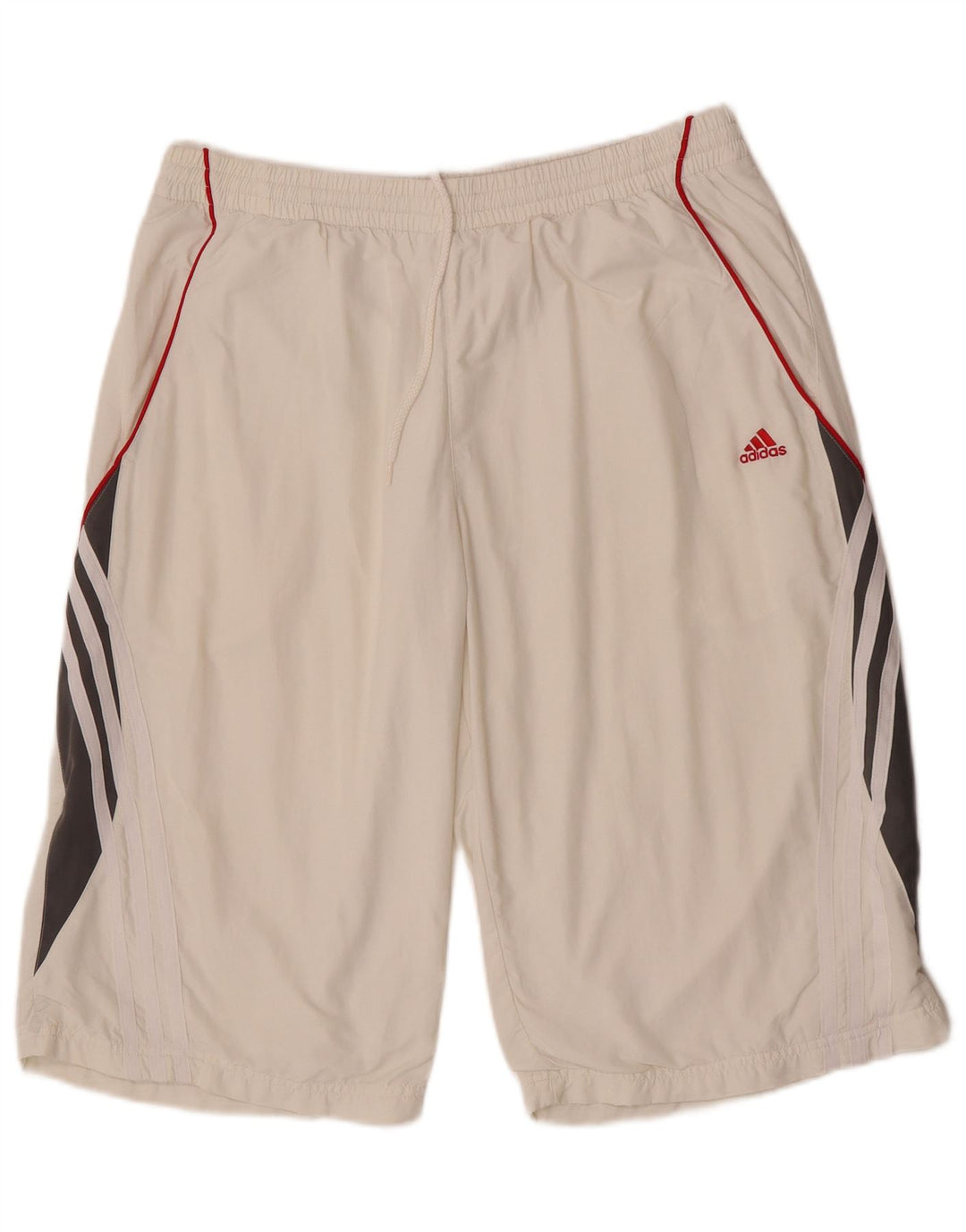 Adidas Herren Climalite Sportshorts, groß, weißes Farbblock-Polyester