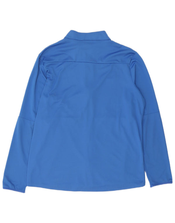 Nike Herren Dri Fit Trainingsanzug Top Jacke XL Blau Polyester