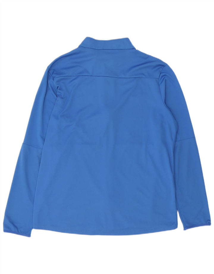 Nike Herren Dri Fit Trainingsanzug Top Jacke XL Blau Polyester