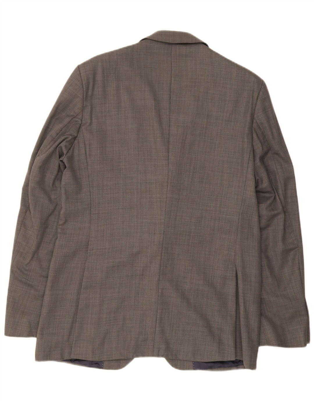 Zara Herren-Blazerjacke mit 2 Knöpfen, EU 52, große graue Wolle