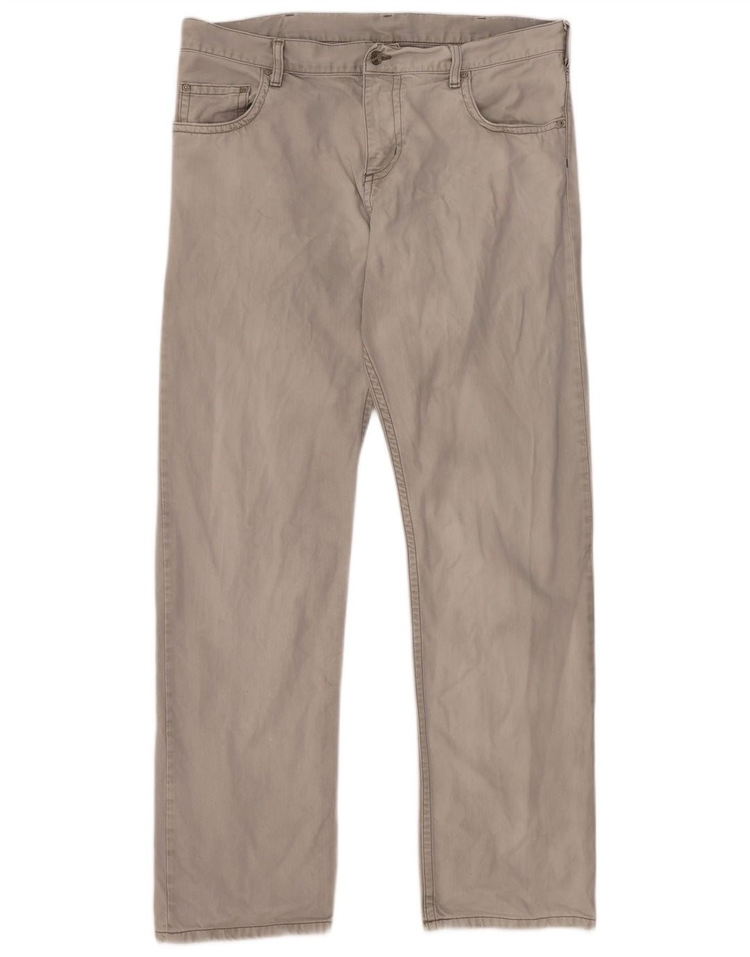 CARHARTT Herren Slim Jeans W36 L34 Graue Baumwolle