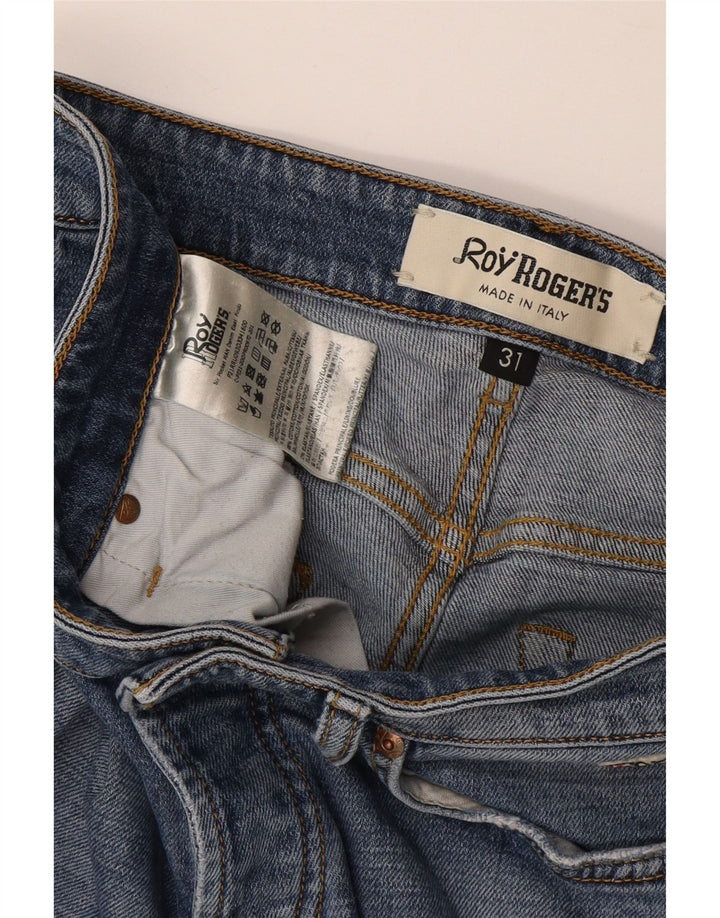Roy Rogers Damen Distressed Slim Jeans W31 L29 Blaue Baumwolle
