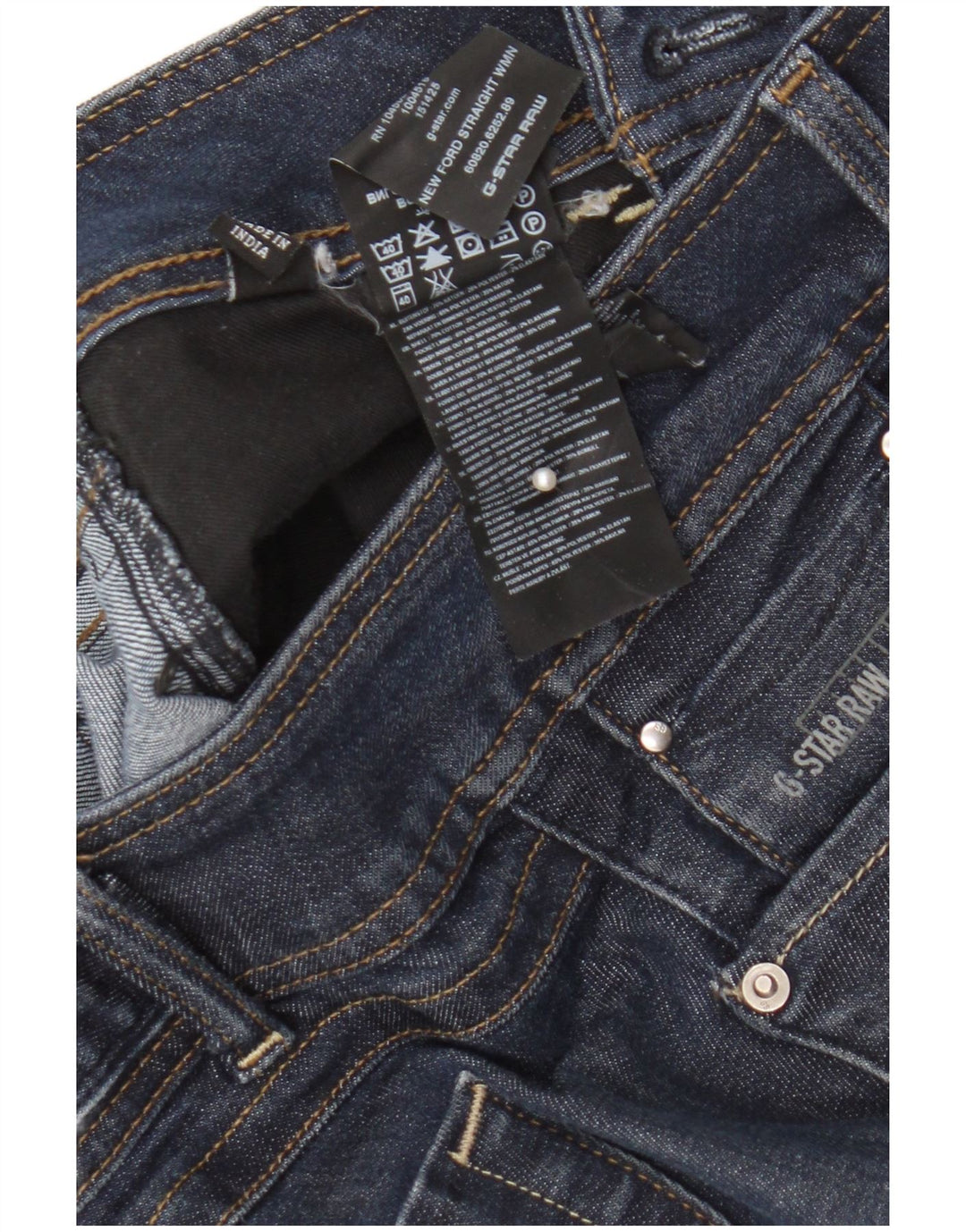 G-Star Damen Straight Jeans W29 L36 Marineblaue Baumwolle
