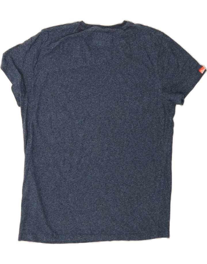 SUPERDRY Mens T-Shirt Top Large Navy Blue Cotton Vintage Superdry and Second-Hand Superdry from Messina Hembry 