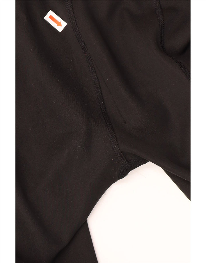 ADIDAS Damen Climalite Leggings UK 0/2 2XS Schwarz Colourblock Polyester