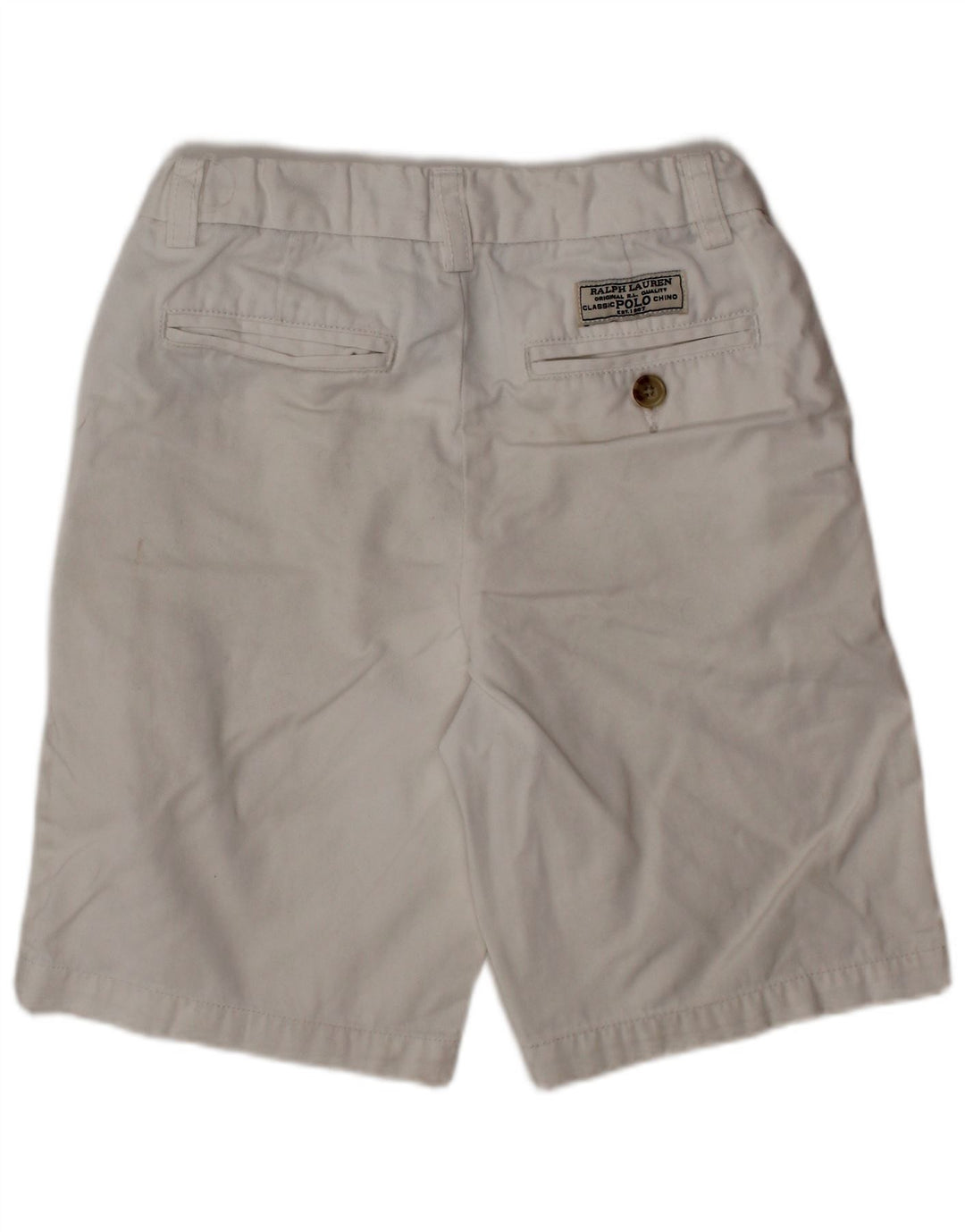 POLO RALPH LAUREN Chino-Shorts für Jungen, 6–7 Jahre, W22, weiße Baumwolle