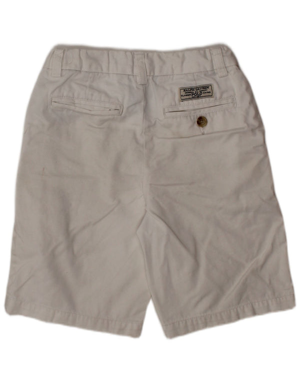 POLO RALPH LAUREN Chino-Shorts für Jungen, 6–7 Jahre, W22, weiße Baumwolle